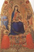 Ambrogio Lorenzetti, Madonna and Child Enthroned,with Angels and Saints (mk08)